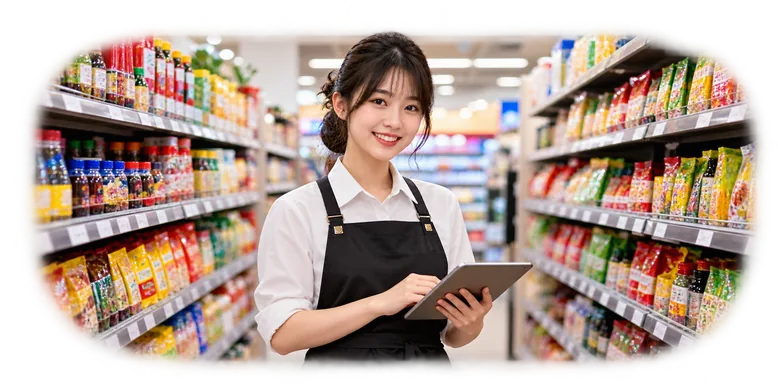 Nhân viên tại cửa hàng bán lẻ